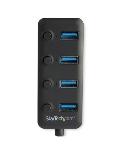 StarTech.com Hub USB 3.0 a 4 porte - 4x USB-A con Swith On Off Individuale