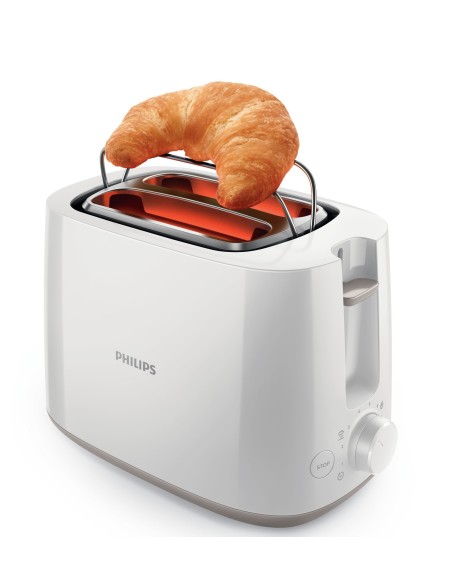 Philips Daily Collection Tostapane con griglia scaldabrioche HD2583 00, 8 impostazioni, vassoio raccogli briciole