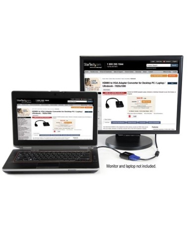 StarTech.com Adattatore HDMI a VGA - Convertitore HDMI a VGA per Portatili desktop laptop ultrabook - 1920 x 1080