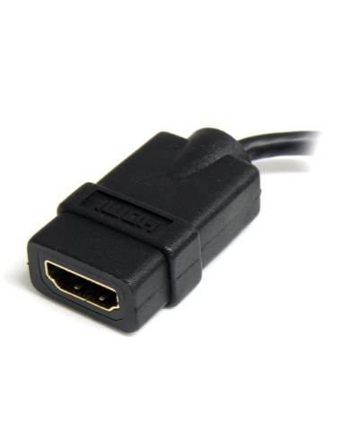 StarTech.com Cavo HDMI a micro HDMI ad alta velocita' - Cavo HDMI micro High Speed da 12cm - F M - Nero
