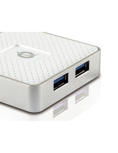 Conceptronic HUBBIES03WNP hub di interfaccia USB 3.2 Gen 1 (3.1 Gen 1) Micro-B 5000 Mbit s Bianco