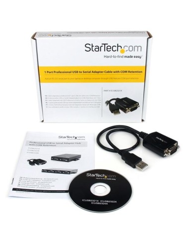 StarTech.com Cavo Adattatore USB 2.0 a Seriale RS232 DB9 con interfaccia COM - Adattatore professionale USB a DB9   RS232 ad 1