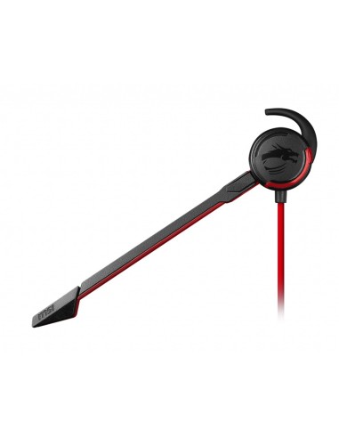 MSI Immerse GH10 Auricolare Cablato In-ear Giocare Nero, Rosso