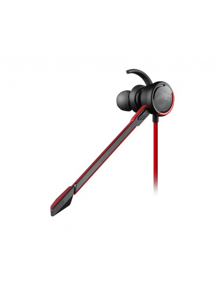 MSI Immerse GH10 Auricolare Cablato In-ear Giocare Nero, Rosso