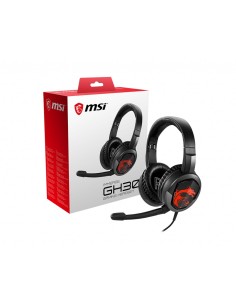 MSI Immerse GH30 Auricolare Cablato A Padiglione Giocare Nero, Rosso