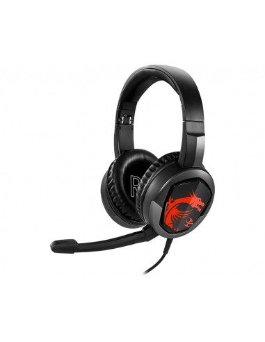 MSI Immerse GH30 Auricolare Cablato A Padiglione Giocare Nero, Rosso