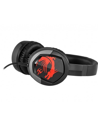 MSI Immerse GH30 Auricolare Cablato A Padiglione Giocare Nero, Rosso