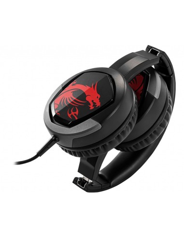 MSI Immerse GH30 Auricolare Cablato A Padiglione Giocare Nero, Rosso
