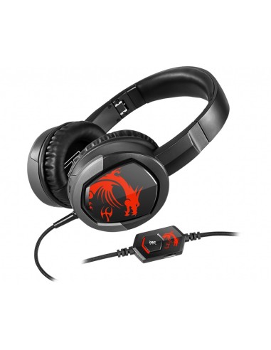 MSI Immerse GH30 Auricolare Cablato A Padiglione Giocare Nero, Rosso