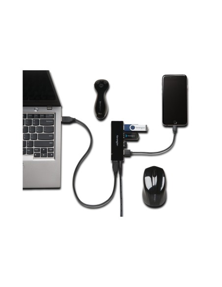 Kensington Hub a 4 porte USB 3.0 con funzionalità di ricarica UH4000C