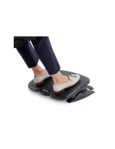 Kensington Poggiapiedi con inclinazione e altezza regolabili - Nero