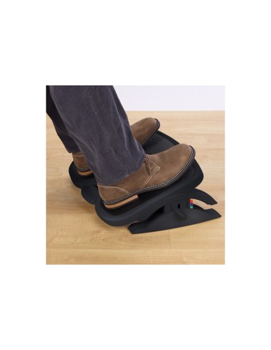 Kensington Poggiapiedi con inclinazione e altezza regolabili - Nero