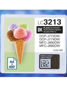 Brother LC-3213BK cartuccia d'inchiostro Originale Resa elevata (XL) Nero 2