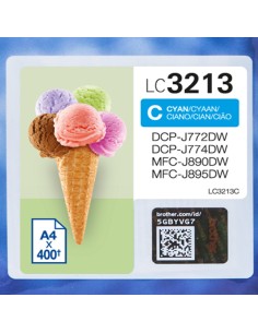 Brother LC-3213C cartuccia d'inchiostro Originale Resa elevata (XL) Ciano 2
