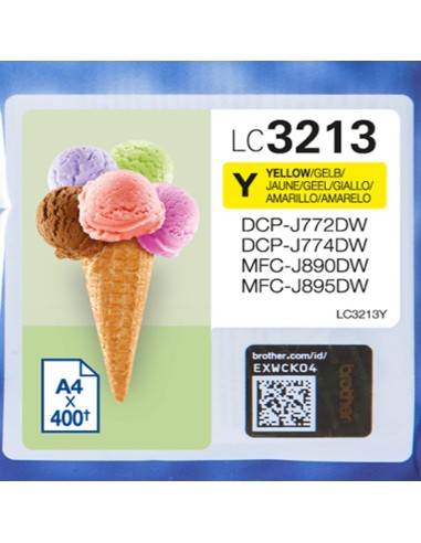 Brother LC-3213Y cartuccia d'inchiostro Originale Resa elevata (XL) Giallo