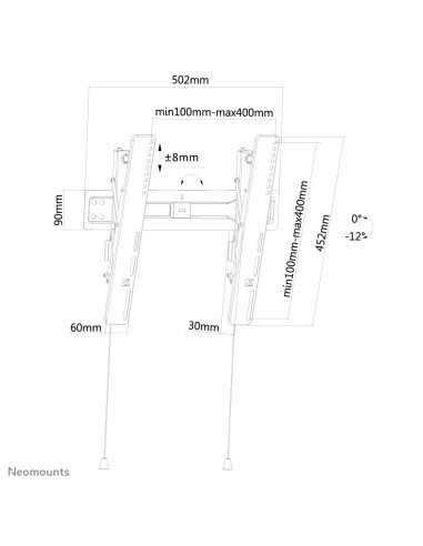 Neomounts by Newstar Supporto a parete per TV