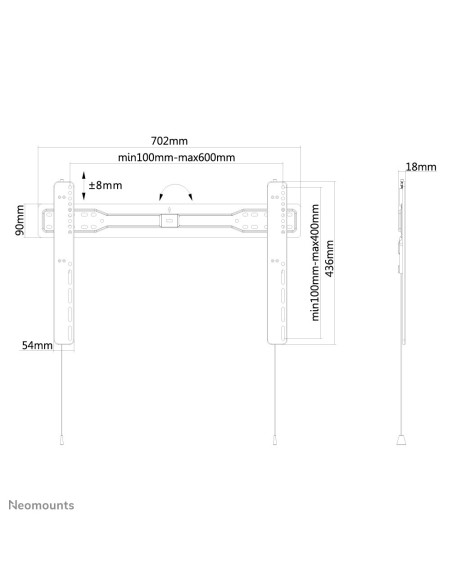 Neomounts by Newstar Supporto a parete per TV