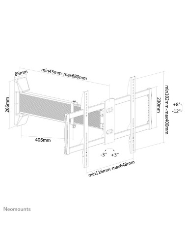 Neomounts by Newstar Supporto a parete per TV