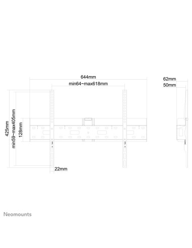Neomounts by Newstar Supporto a parete per TV e mediabox