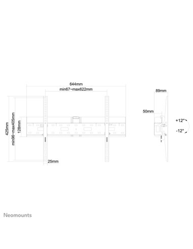 Neomounts by Newstar Supporto a parete per TV e mediabox