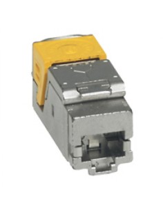 Legrand 0 337 73 cavo di collegamento RJ-45 Grigio, Giallo