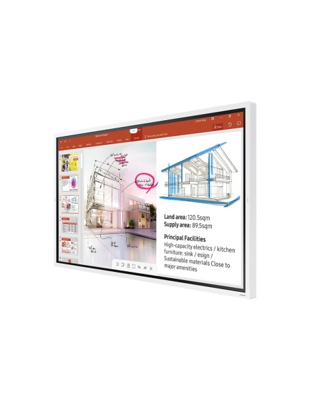 Samsung WM65R Pannello piatto per segnaletica digitale 165,1 cm (65") LED Wi-Fi 350 cd m² 4K Ultra HD Bianco Touch screen