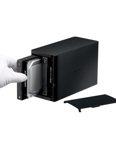 Buffalo LinkStation 220DR NAS Desktop Collegamento ethernet LAN Nero Armada 370