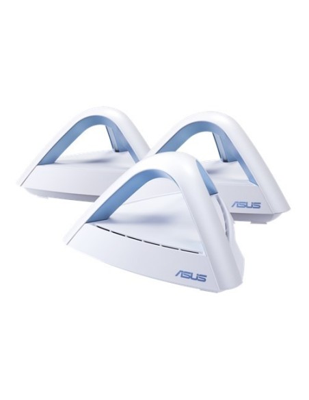 ASUS Lyra Trio router wireless Gigabit Ethernet Dual-band (2.4 GHz 5 GHz) 4G Blu, Bianco