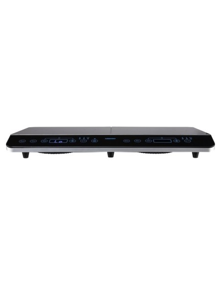MEDION MD15324 piano cottura Nero Superficie piana 60 cm Piano cottura a induzione 2 Fornello(i)