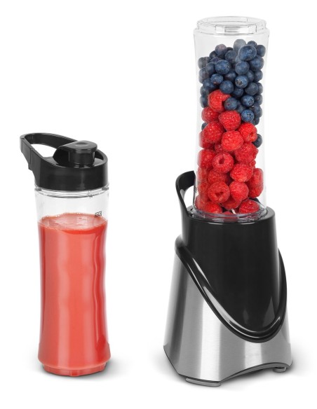 MEDION MD16044 0,5 L Frullatore da tavolo 300 W Nero, Acciaio inossidabile