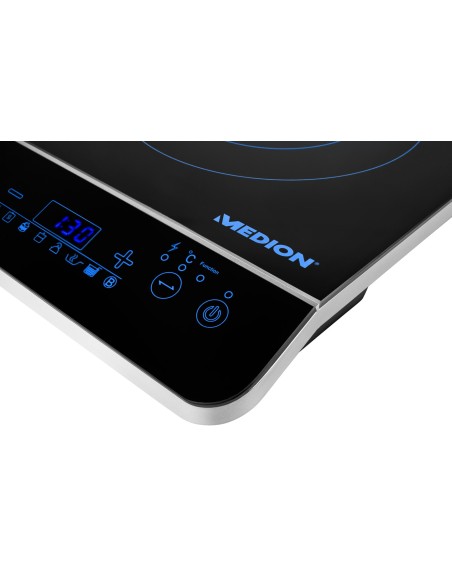 MEDION MD 17595 Nero Superficie piana Piano cottura a induzione 1 Fornello(i)