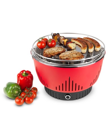 MEDION MD 17700 Barbecue Da tavolo Antracite Nero, Rosso