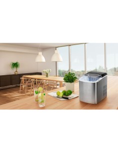 MEDION MD 17739 Macchina per la produzione di cubetti di ghiaccio integrata indipendente 12 kg 24h 120 W Acciaio inossidabile, 2