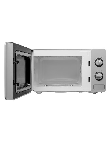 MEDION MD 18691 Superficie piana Microonde con grill 20 L 700 W Nero, Argento