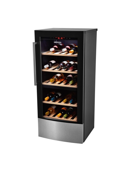 MEDION MD 37104 Cantinetta vino con compressore Libera installazione Nero 59 bottiglia bottiglie