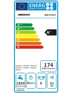 MEDION MD 37227 Superficie piana 6 coperti 2