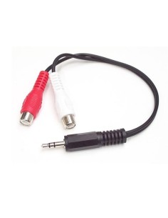 StarTech.com Cavo audio stereo 15 cm - 3,5 mm maschio a 2 femmina RCA