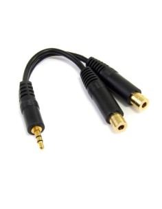 StarTech.com Cavo splitter stereo 15 cm - 3,5 mm maschio a 2 connettori femmina 3,5 mm