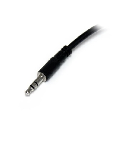 StarTech.com Cavo splitter stereo slim - Maschio 3,5 mm a 2 femmina 3,5 mm