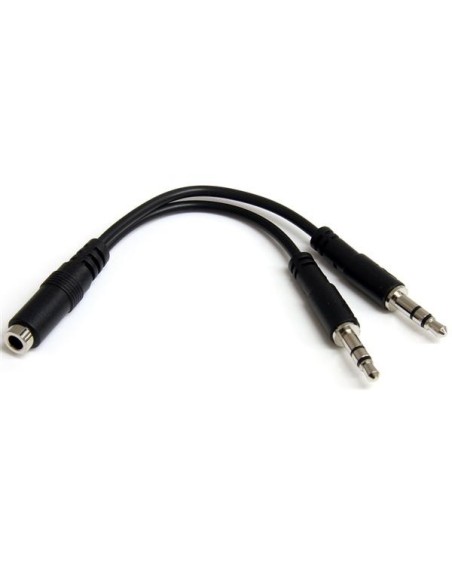 StarTech.com Adattatore splitter cuffie a 4 pin da 3,5 mm a 2x 3,5 mm a 3 pin - F M