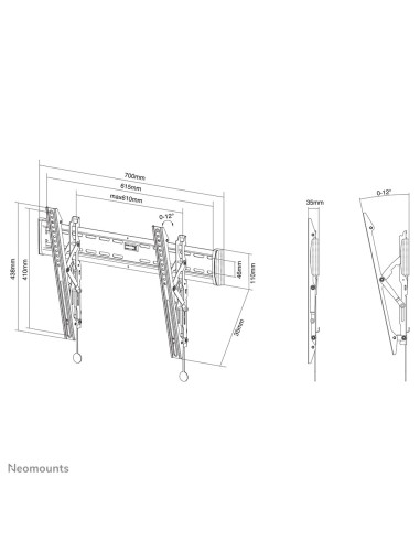 Neomounts by Newstar Select Supporto a parete per TV