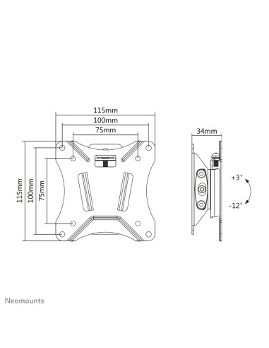 Neomounts by Newstar Select Supporto a parete per TV