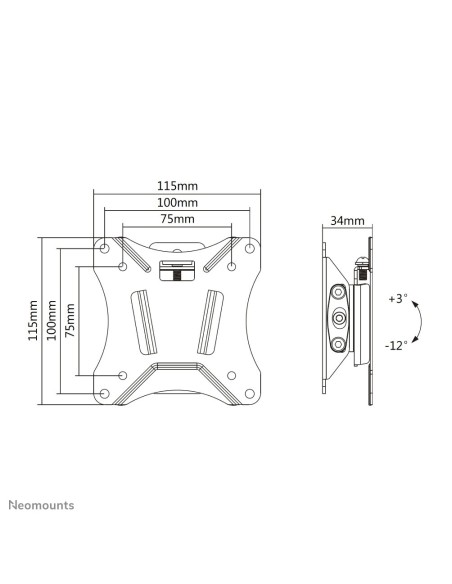 Neomounts by Newstar Select Supporto a parete per TV