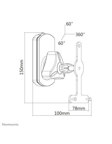 Neomounts by Newstar Select Supporto a parete Neomounts per Sonos Play1 & Play3