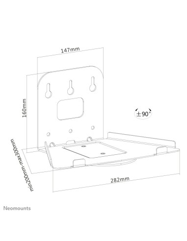 Neomounts by Newstar Select Supporto a parete Neomounts per Sonos Play5