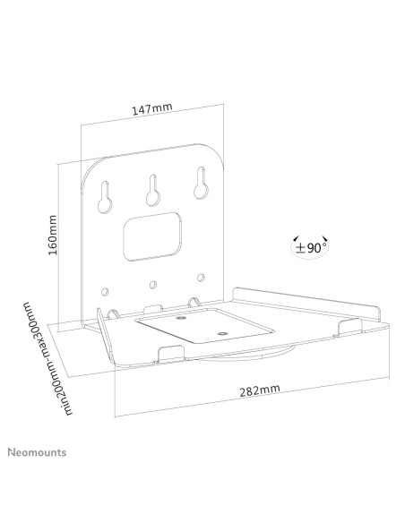 Neomounts by Newstar Select Supporto a parete Neomounts per Sonos Play5