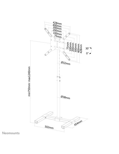 Neomounts by Newstar Mobiletto per TV