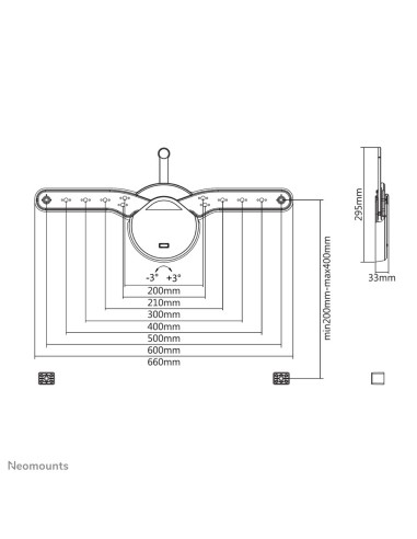 Neomounts by Newstar Supporto a parete per TV
