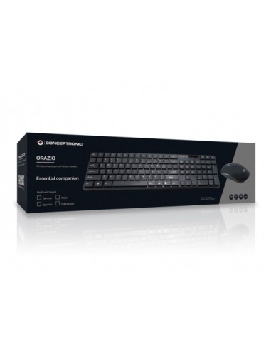 Conceptronic Orazio tastiera RF Wireless QWERTY Italiano Nero