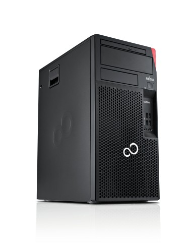 Fujitsu ESPRIMO P558 DDR4-SDRAM i3-9100 Micro Tower Intel® Core™ i3 8 GB 256 GB SSD Windows 10 Pro PC Nero, Rosso